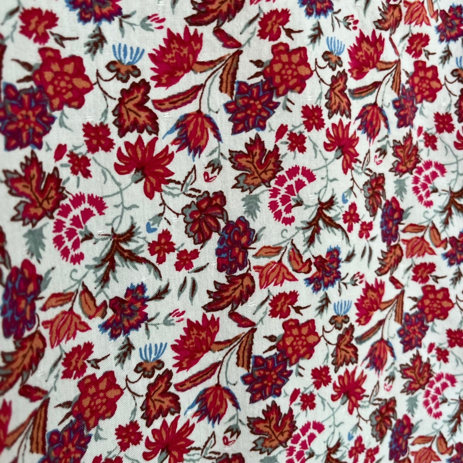 Universal Thread Red Ditzy Boho Peasant Floral Bl… - image 9