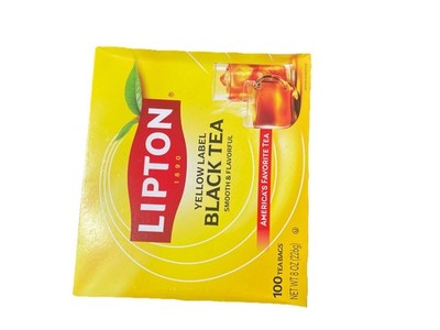 Lipton Black Tea Bags, Hot or Iced tea bags, 100 Total 100 Count (Pack of 1) 