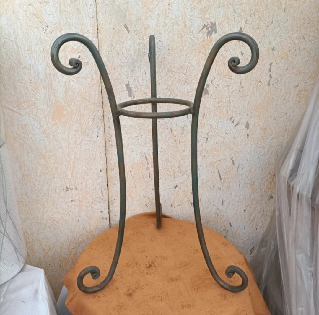 Piedistallo Porta Vaso Ferro Shabby Chic 75cm