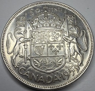 1953 Canada 50 Cents Silver Coin R78