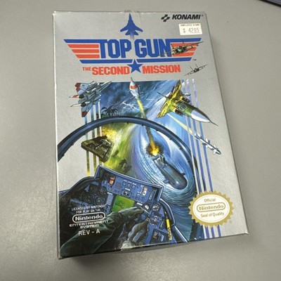 Top Gun Second Mission NES - COMPLETE IN BOX - Tested Working Nintendo Vintage