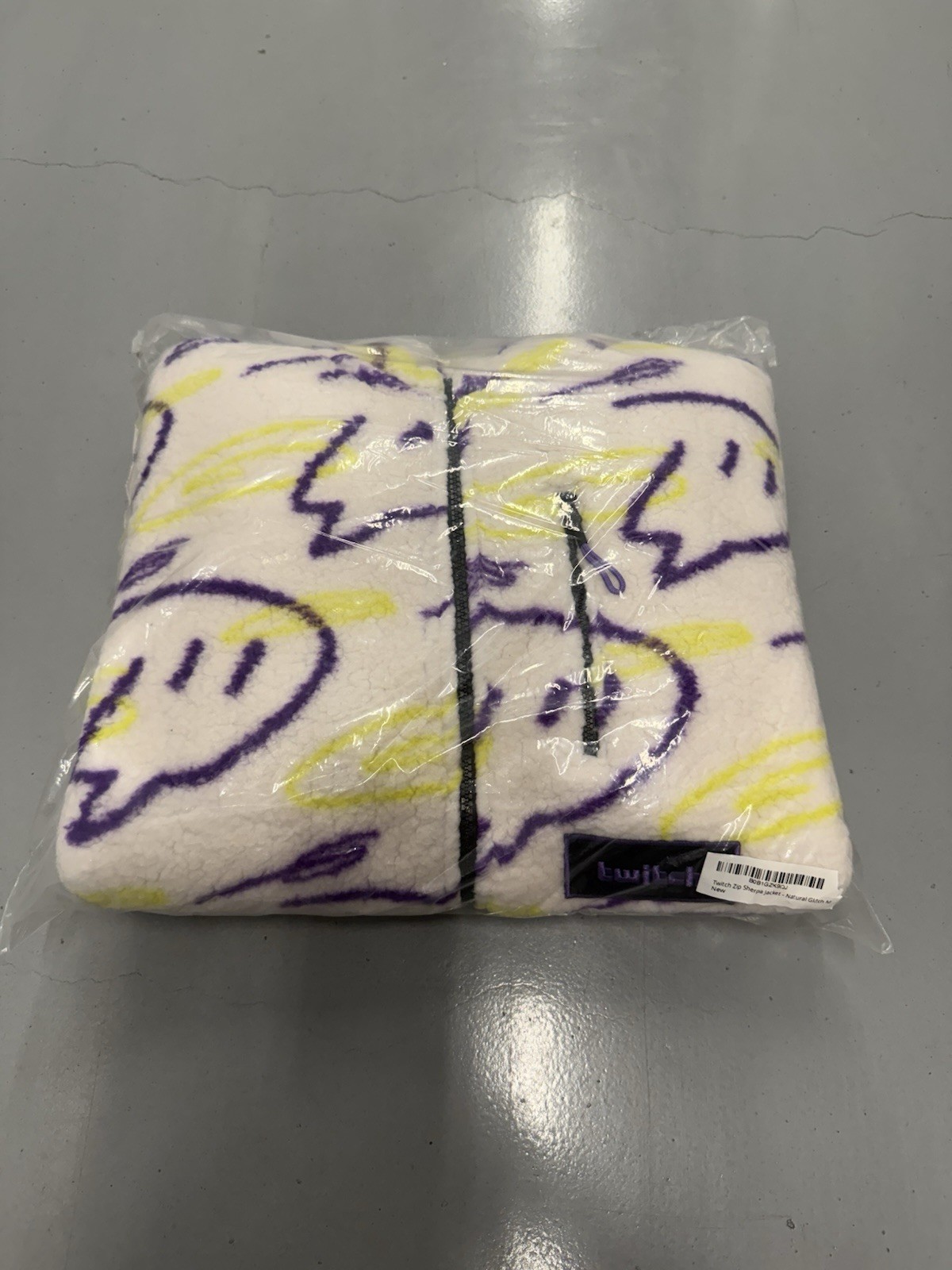 Twitch Sherpa Oversized Mock Neck Zip Jacket Long Sleeve Fleece