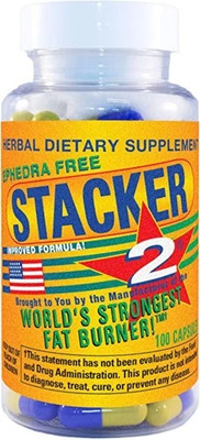 Stacker two Dietary Supplement ''Fat Burner Weight Loss'' Capsules 100 Count