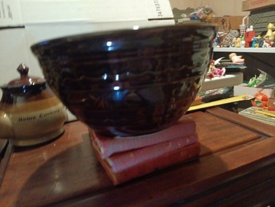 Vtg Marcrest Daisy Dot Brown 9 1/8'' Mixing Bowl A Great Replacement Or Addition!