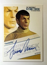 2004 Rittenhouse Quotable Star Trek TOS LEONARD NIMOY Spock Autograph QA2 *Dent*