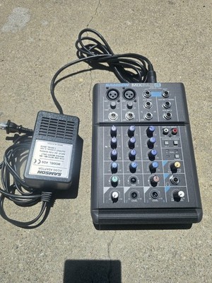 Samson MixPad 4 Mixer with AD9 Power Cord. Missing A Couple Knobs