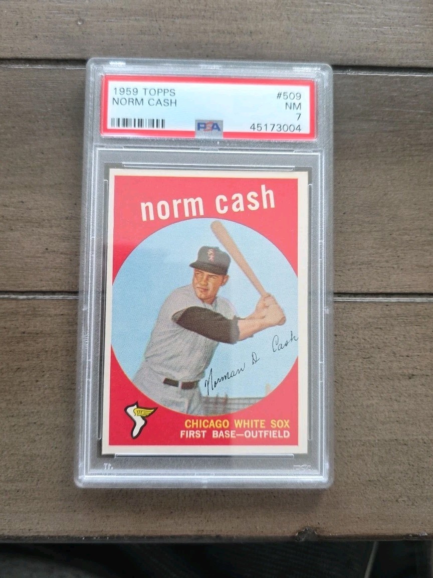 1959 Topps - High # Norm Cash #509 (RC) PSA 7!
