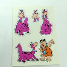 The Flintstones Dino Fred Vending Machine Sticker Prism 1990's Vintage