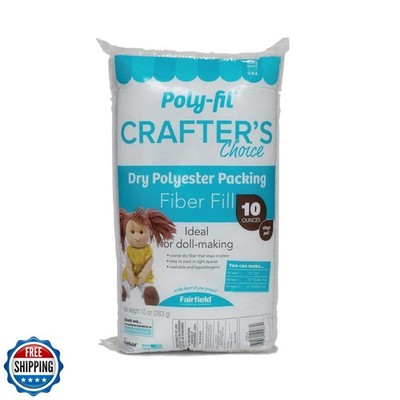 Poly-fil Fairfield CCDF10 Crafter's Choice Dry Packing Fiber Fill 10 Ounce Ba