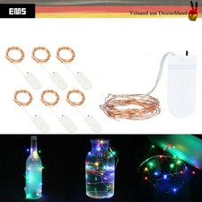 6X LED Eisregen Lichterkette Weihnachtslichterkette Mehrfarbig Außenlichterkette