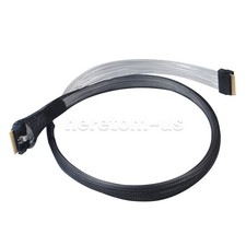 80CM Data Transmission Cable Slim SAS SFF  8654 8i To SFF  8654 8i 24Gbps SAS4.0
