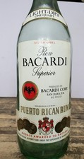 Ron Bacardi Superior Puerto Rican Rum Bottle ...