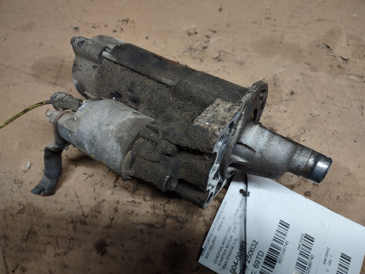 Starter Motor Fits 06-10 CARAVAN 2596740