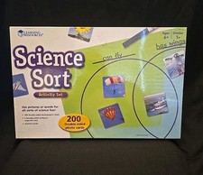 New Science Sort Activity Set 200 Double-sided Photo Cards, 5 Mats wipe off 