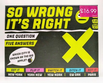 So Wrong It's Right Brettspiel von Matt Edmondson - 500 Fragen, 2000+ Antworten