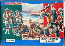 soldatini Atlantic scala H0 1:72. Anni 70 vintage 9013.TRUPPE DA SBARCO"S.MARCO"
