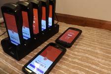 Lot of 7 Toast Go 2 Handheld POS Tablet TG200 with DTC200 Charging Dock