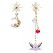Pokemon Center Exclusive Effie Zinc Alloy Earring 2.6in Glass Accent