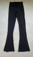 Lululemon Flare Leggings Pants Solid Black Size 6 Inseam 32"