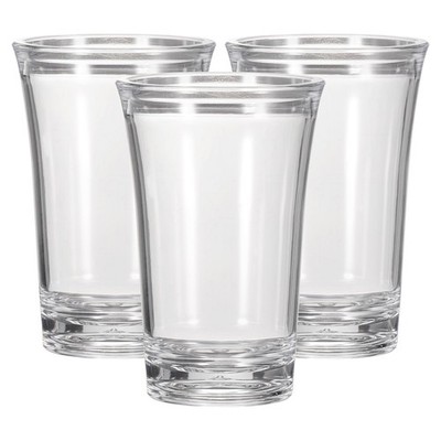3 Stück Schnapsgläser 1,2 oz Styropor Farbverlauf Transparent