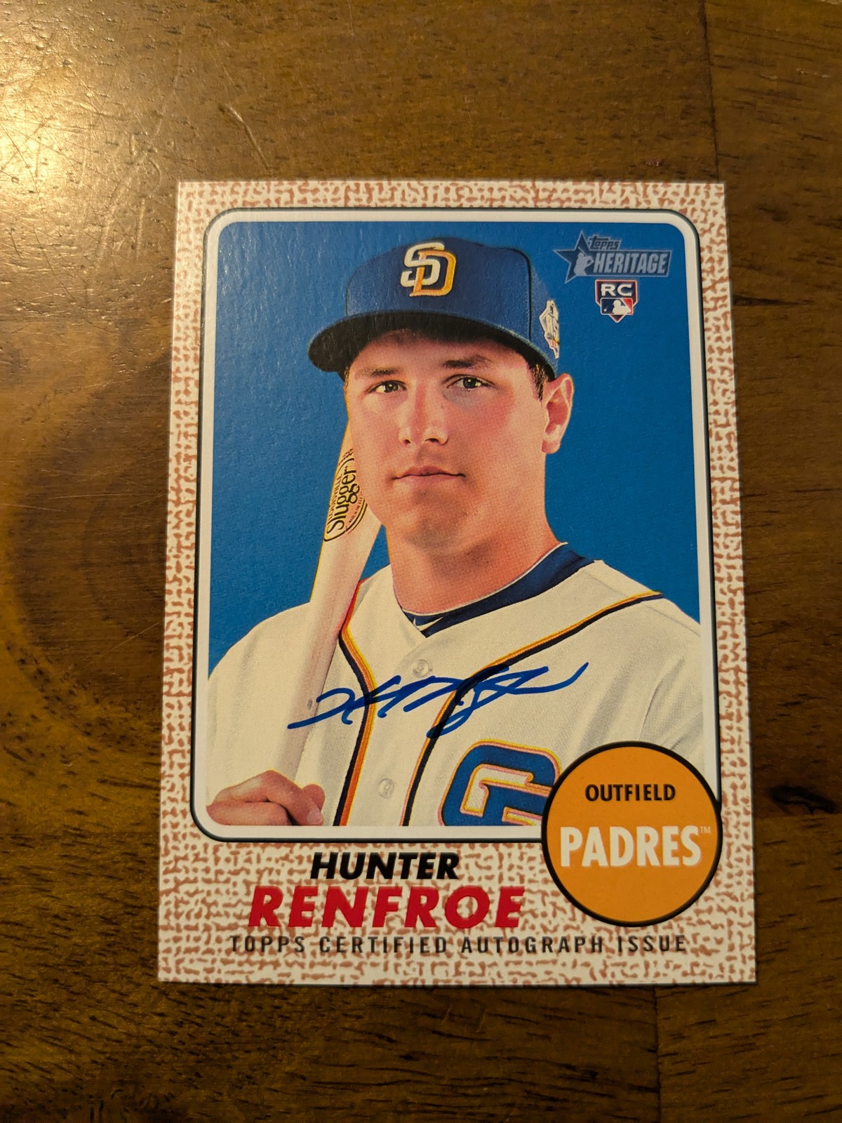 2017 Topps Heritage #ROA-HR Hunter Renfroe Real One Autographs