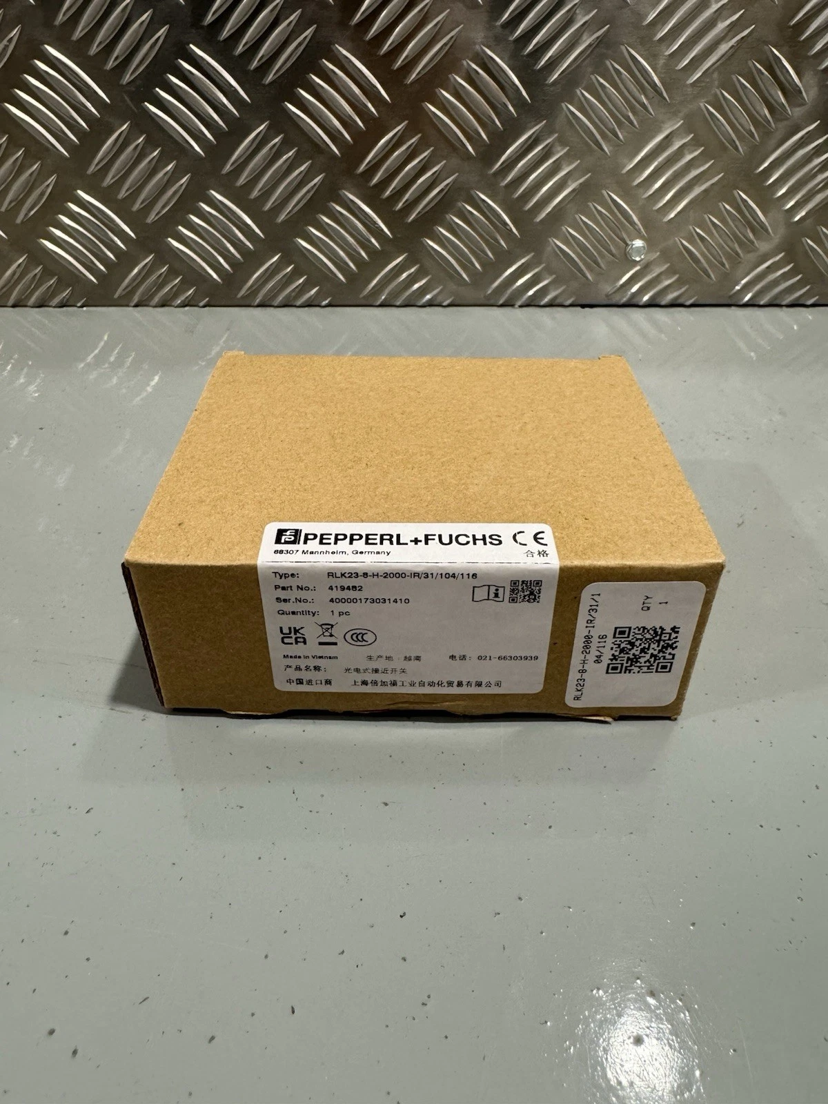 Pepperl & Fuchs RLK23-8-H-2000-IR/31/104/116 419482 Sensor Unit Brand New
