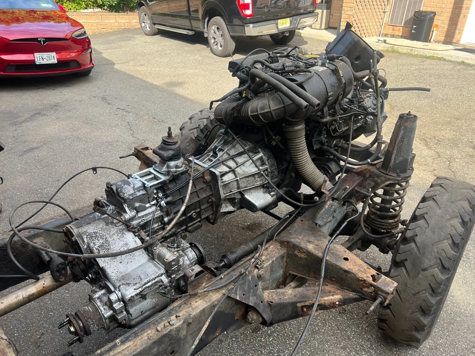 Land Rover Defender 1997 300TDi engine with gearbox and transfer case   - Image 2 of 4