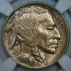 1914__MS 62__Buffalo Nickel__GOLD TONED__NGC, Unc Coin