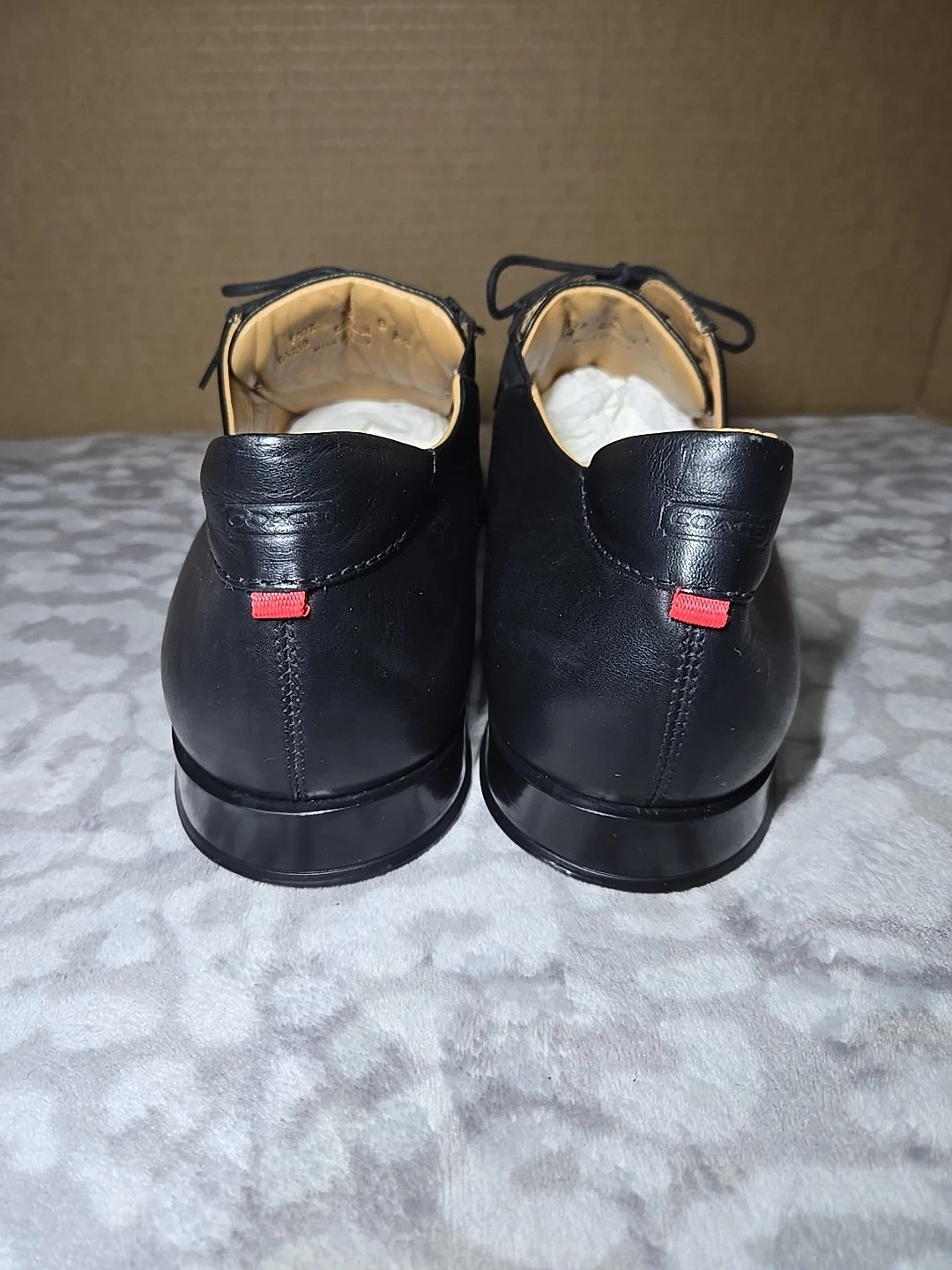 Coach Corwin Vestito Oxford Pizzo B4210 Pelle Nero Uomo Tg.13 B Made In Italy