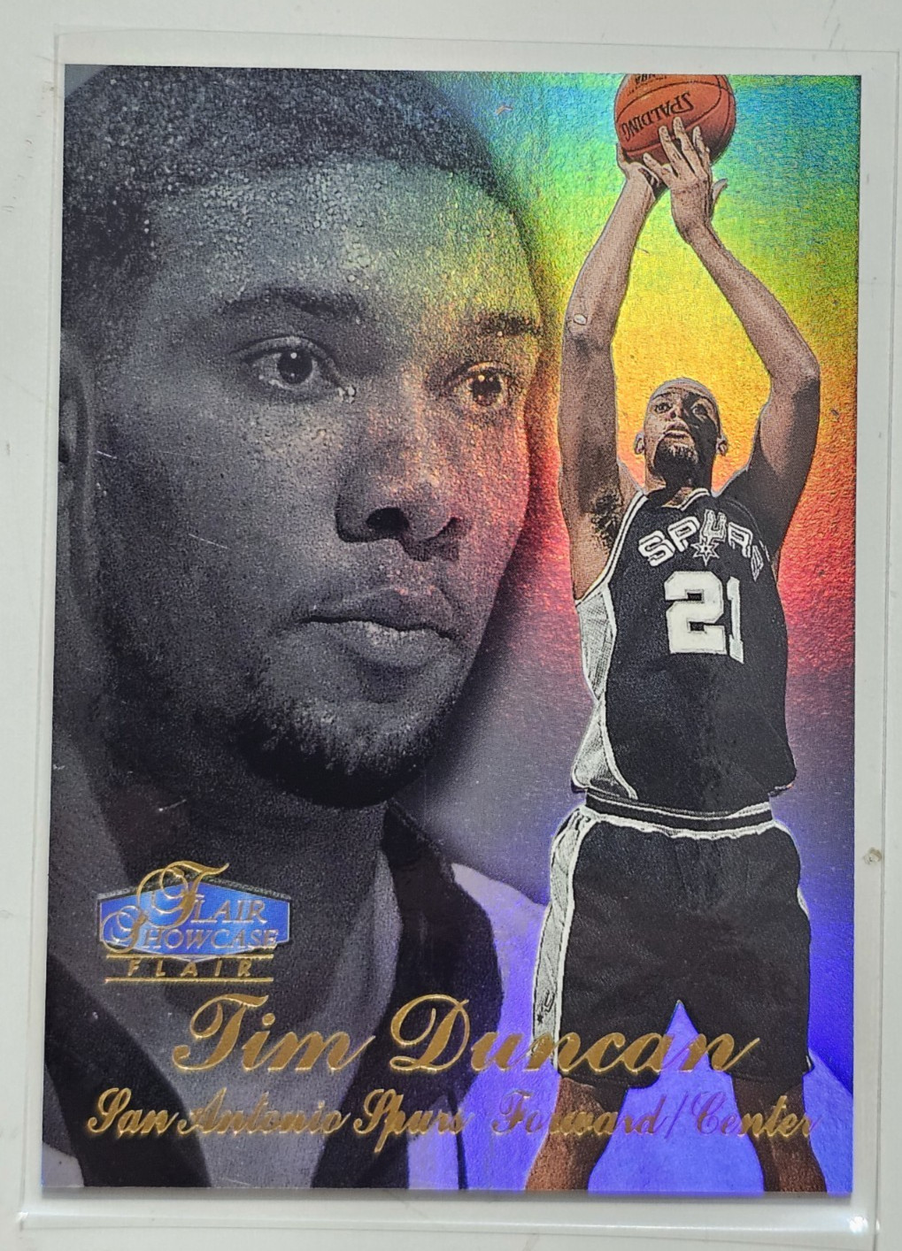 1997-98 Flair Showcase - Tim Duncan #5 Row 3 (RC)