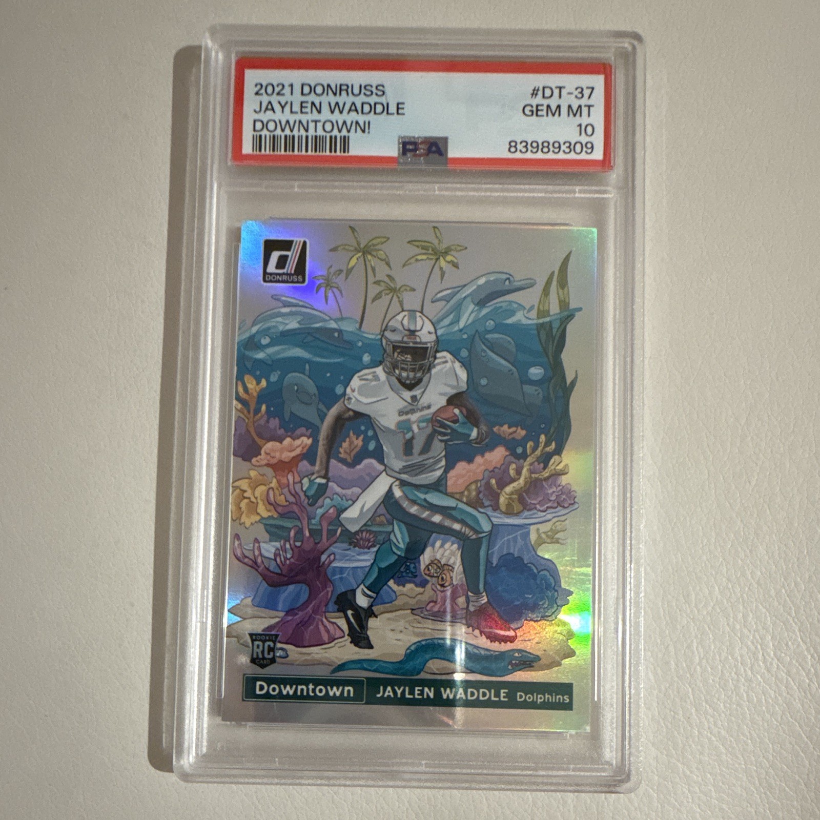 Jaylen Waddle Panini Donruss Downtown #DT37 Base