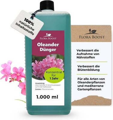Oleander Dünger 1L Flora Boost | 200L Ergiebigkeit | Mediterrane Blütenpracht
