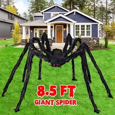 Halloween Decorations Outdoor Giant Spider: 8.5 FT Scary Large Spider Decor