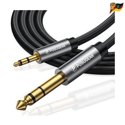 POSUGEAR 3 5mm auf 6 35mm Kabel 5M Nylon 3