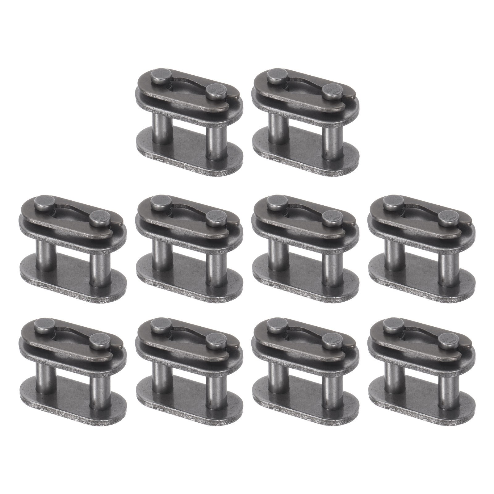 10Pcs 06B Chain Connector Link Roller 3/8" Pitch Carbon Steel Split Link