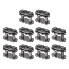 10Pcs 06B Chain Connector Link Roller 3/8" Pitch Carbon Steel Split Link