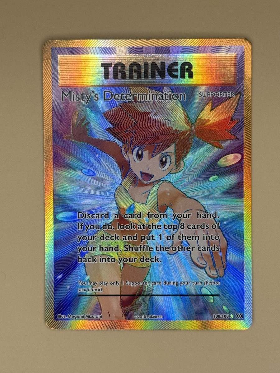 Misty's Determination (Full Art) 108/108 Pokemon: XY Evolutions