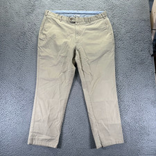 Peter Millar Pant Mens 40x28 Beige Cotton Chi...
