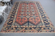 Turkish Vintage Rug, Large 6,3x9,1 ft (193x27...