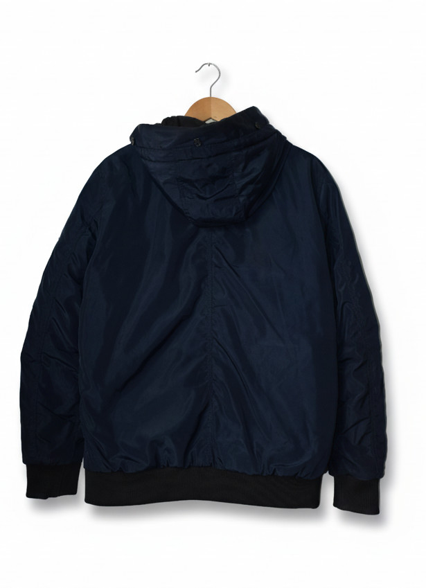 Jack & Jones Core Men's Navy Blue Hooded Bomber Jacket image 3