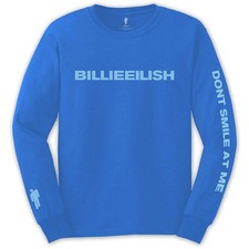 Men's Billie Eilish Smile (Back & Arm Print) Long Sleeve Medium Mid