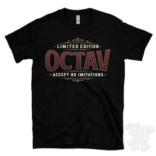 LIMITED EDITION OCTAV - ACCEPT NO IMITATIONS T-SHIRT name surname gift