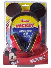 NEW eKids Disney Mickey Mouse Kids Wired Headphones w/ Volume Limiter SEALED