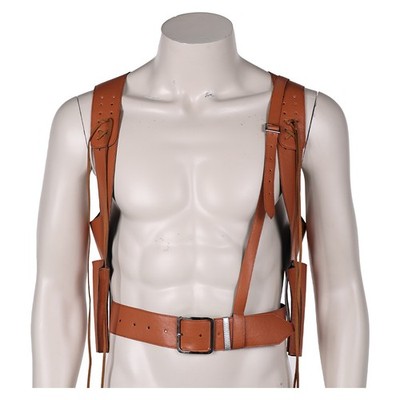 The Mummy Rick O'Connell Cosplay Brown Back Strap Belt Vest Halloween Accessory