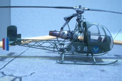 Brengun BRS72017 1/72 SO-1221 Djinn resin PE kit experimental french helicopter