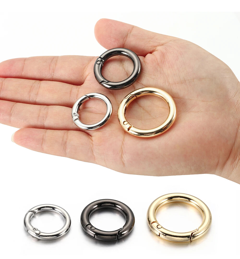 Large & Small ROUND CARABINER CLIP heavy duty SNAP HOOK key ring clips buckle Large & Small ROUND CARABINER CLIP heavy duty SNAP HOOK key ring clips buckle