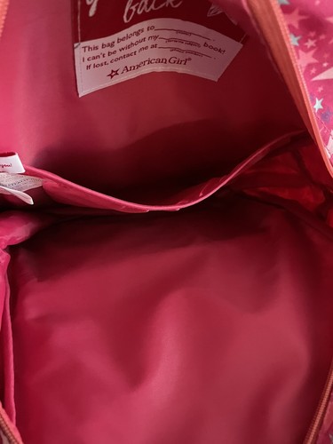 American Girl Puppe MIA Rucksack rosa blaugrün lila Sterne geometrisch zurück zur Schule - Bild 8 von 8