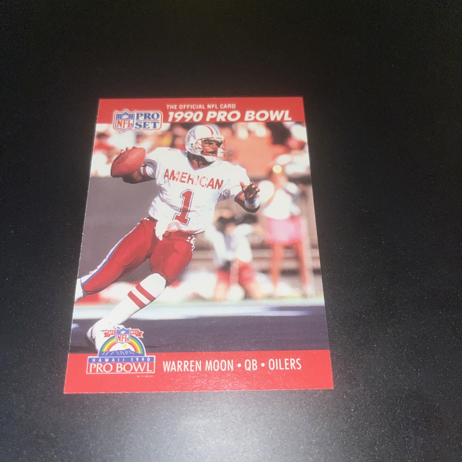 Warren Moon #359 Football Cards 1990 Pro Set trading card — raw and PSA graded price guide