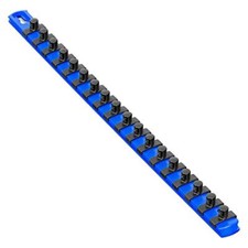 Ernst 8404 18 Socket Organizer With 18 Twist Lock Clips - Blue - 38