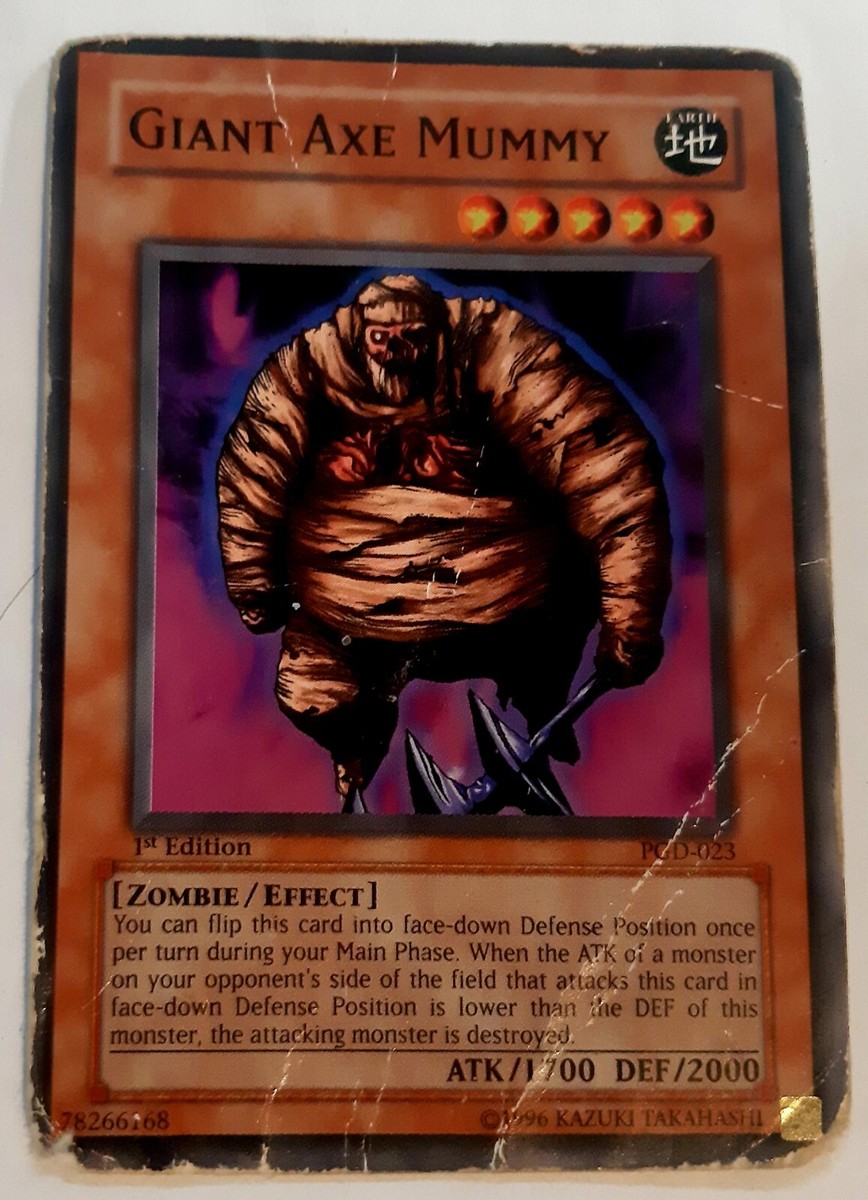 Konami Yu-Gi-Oh TCG LIMITED EDITION CARD GIANT AXE MUMMY PGD-023